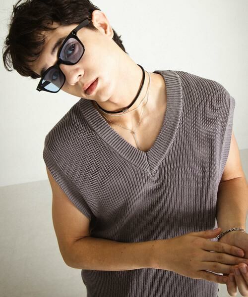 SENSE OF PLACE by URBAN RESEARCH / センスオブプレイス バイ アーバンリサーチ ベスト | アゼアミクロップドニットベスト | 詳細17