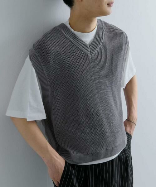SENSE OF PLACE by URBAN RESEARCH / センスオブプレイス バイ アーバンリサーチ ベスト | アゼアミクロップドニットベスト | 詳細26