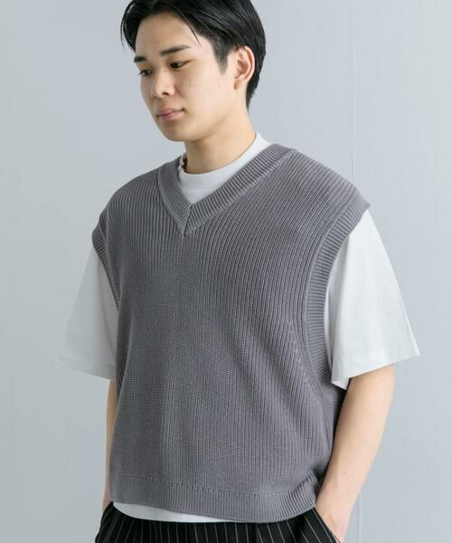 SENSE OF PLACE by URBAN RESEARCH / センスオブプレイス バイ アーバンリサーチ ベスト | アゼアミクロップドニットベスト | 詳細30