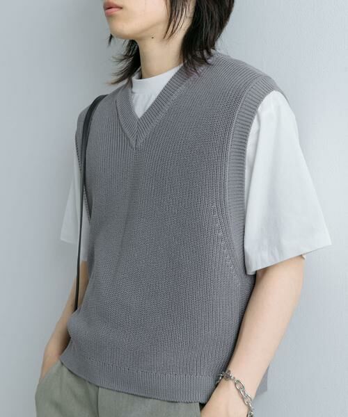 SENSE OF PLACE by URBAN RESEARCH / センスオブプレイス バイ アーバンリサーチ ベスト | アゼアミクロップドニットベスト | 詳細19