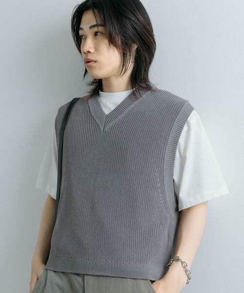 SENSE OF PLACE by URBAN RESEARCH / センスオブプレイス バイ アーバンリサーチ ベスト | アゼアミクロップドニットベスト | 詳細20