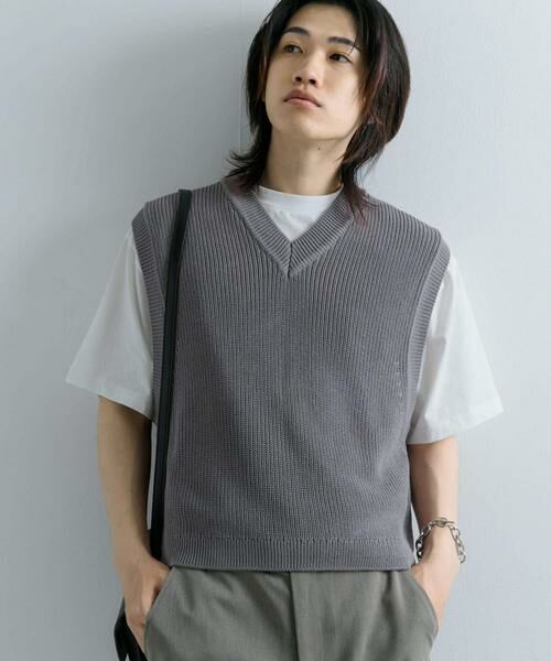 SENSE OF PLACE by URBAN RESEARCH / センスオブプレイス バイ アーバンリサーチ ベスト | アゼアミクロップドニットベスト | 詳細21