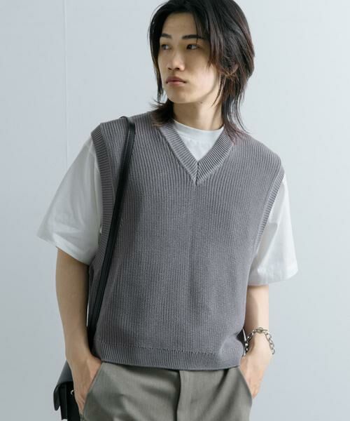SENSE OF PLACE by URBAN RESEARCH / センスオブプレイス バイ アーバンリサーチ ベスト | アゼアミクロップドニットベスト | 詳細22
