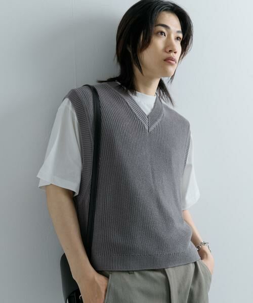 SENSE OF PLACE by URBAN RESEARCH / センスオブプレイス バイ アーバンリサーチ ベスト | アゼアミクロップドニットベスト | 詳細23