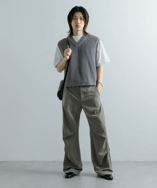 SENSE OF PLACE by URBAN RESEARCH / センスオブプレイス バイ アーバンリサーチ ベスト | アゼアミクロップドニットベスト | 詳細24