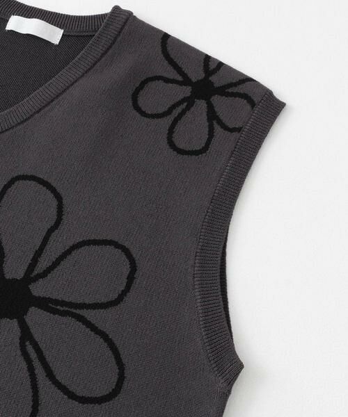 SENSE OF PLACE by URBAN RESEARCH / センスオブプレイス バイ アーバンリサーチ ベスト | ポップアートフラワーニットベスト | 詳細13