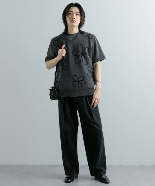 SENSE OF PLACE by URBAN RESEARCH / センスオブプレイス バイ アーバンリサーチ ベスト | ポップアートフラワーニットベスト | 詳細6