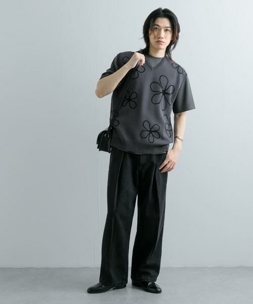 SENSE OF PLACE by URBAN RESEARCH / センスオブプレイス バイ アーバンリサーチ ベスト | ポップアートフラワーニットベスト | 詳細8