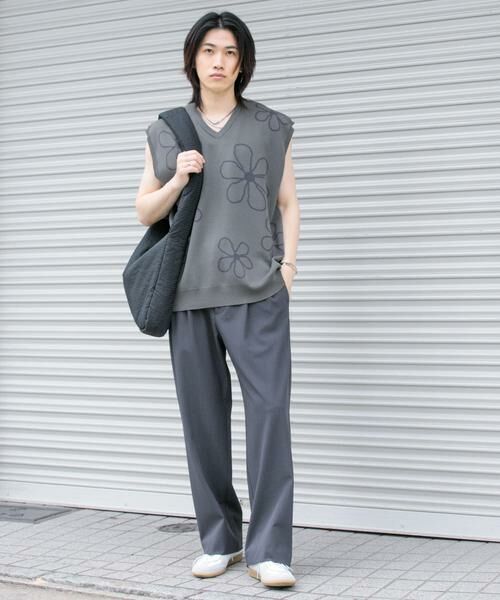 SENSE OF PLACE by URBAN RESEARCH / センスオブプレイス バイ アーバンリサーチ ベスト | ポップアートフラワーニットベスト | 詳細17