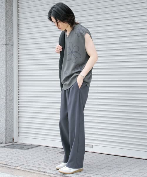 SENSE OF PLACE by URBAN RESEARCH / センスオブプレイス バイ アーバンリサーチ ベスト | ポップアートフラワーニットベスト | 詳細19