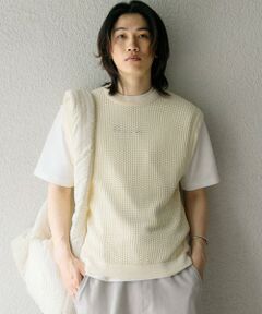 SENSE OF PLACE by URBAN RESEARCH / センスオブプレイス バイ アーバンリサーチ ベスト | シアーメッシュニットベスト