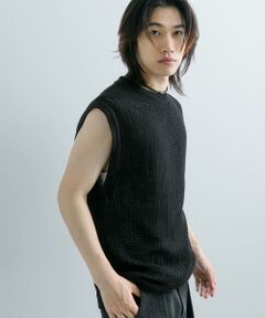 SENSE OF PLACE by URBAN RESEARCH / センスオブプレイス バイ アーバンリサーチ ベスト | シアーメッシュニットベスト