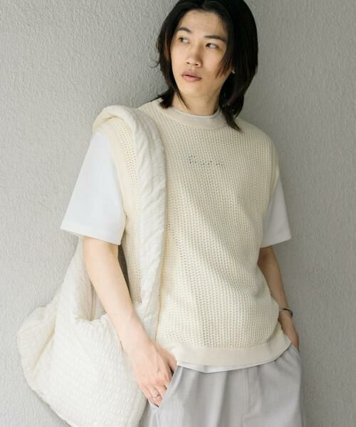 SENSE OF PLACE by URBAN RESEARCH / センスオブプレイス バイ アーバンリサーチ ベスト | シアーメッシュニットベスト | 詳細2