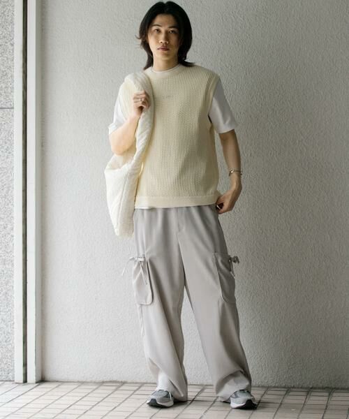 SENSE OF PLACE by URBAN RESEARCH / センスオブプレイス バイ アーバンリサーチ ベスト | シアーメッシュニットベスト | 詳細4