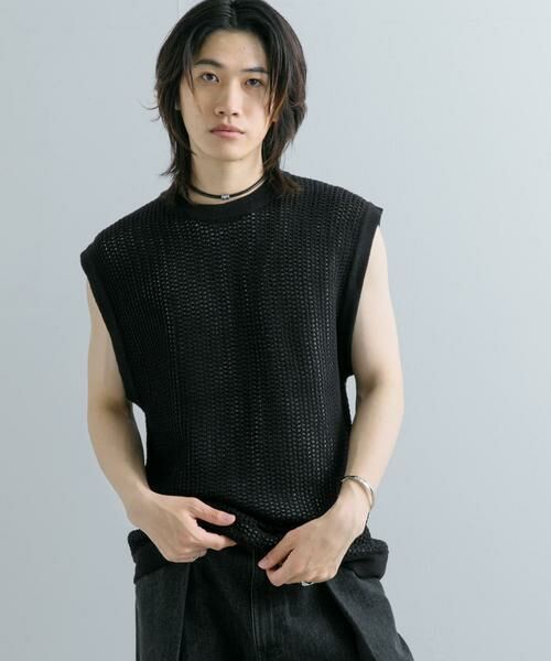 SENSE OF PLACE by URBAN RESEARCH / センスオブプレイス バイ アーバンリサーチ ベスト | シアーメッシュニットベスト | 詳細10