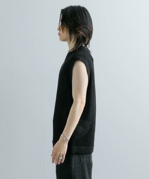 SENSE OF PLACE by URBAN RESEARCH / センスオブプレイス バイ アーバンリサーチ ベスト | シアーメッシュニットベスト | 詳細20
