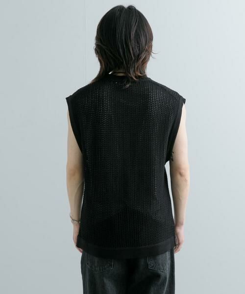 SENSE OF PLACE by URBAN RESEARCH / センスオブプレイス バイ アーバンリサーチ ベスト | シアーメッシュニットベスト | 詳細21