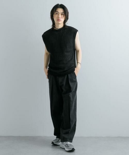 SENSE OF PLACE by URBAN RESEARCH / センスオブプレイス バイ アーバンリサーチ ベスト | シアーメッシュニットベスト | 詳細17