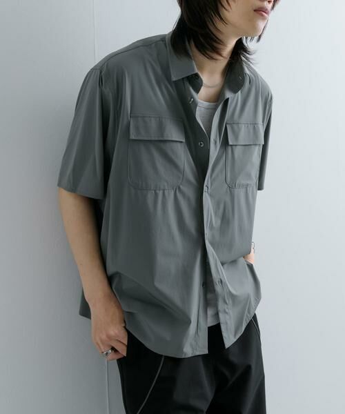 SENSE OF PLACE by URBAN RESEARCH / センスオブプレイス バイ アーバンリサーチ シャツ・ブラウス | 『UR TECH MoLight』 Wポケットシャツ(5分袖) | 詳細3