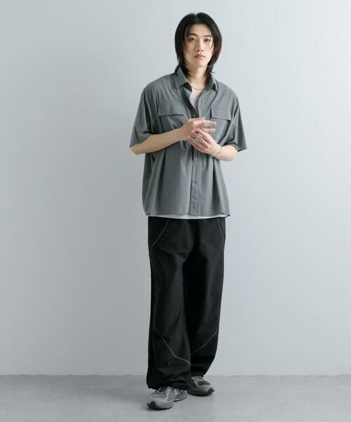 SENSE OF PLACE by URBAN RESEARCH / センスオブプレイス バイ アーバンリサーチ シャツ・ブラウス | 『UR TECH MoLight』 Wポケットシャツ(5分袖) | 詳細5