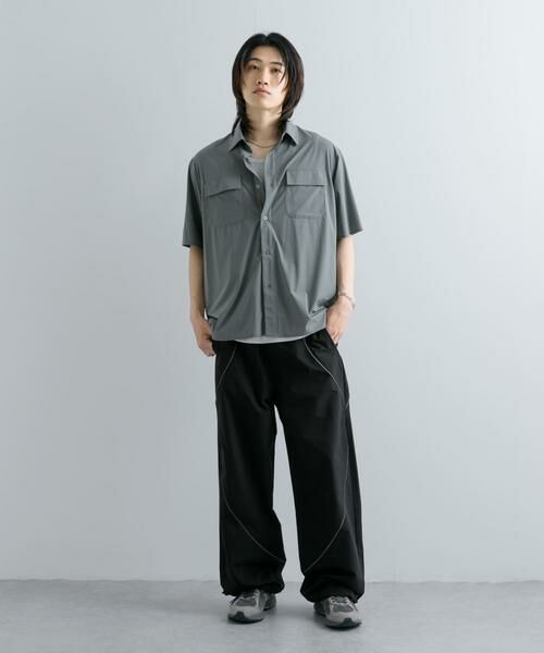 SENSE OF PLACE by URBAN RESEARCH / センスオブプレイス バイ アーバンリサーチ シャツ・ブラウス | 『UR TECH MoLight』 Wポケットシャツ(5分袖) | 詳細6