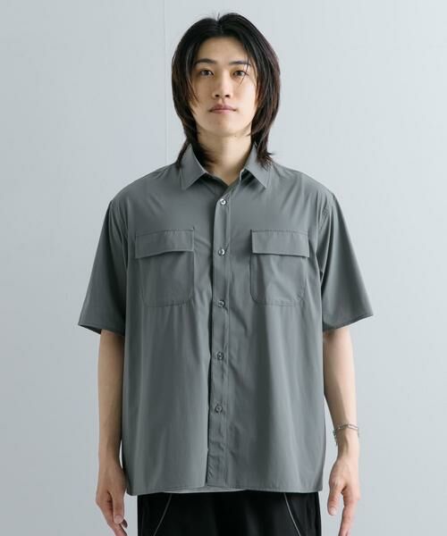SENSE OF PLACE by URBAN RESEARCH / センスオブプレイス バイ アーバンリサーチ シャツ・ブラウス | 『UR TECH MoLight』 Wポケットシャツ(5分袖) | 詳細7