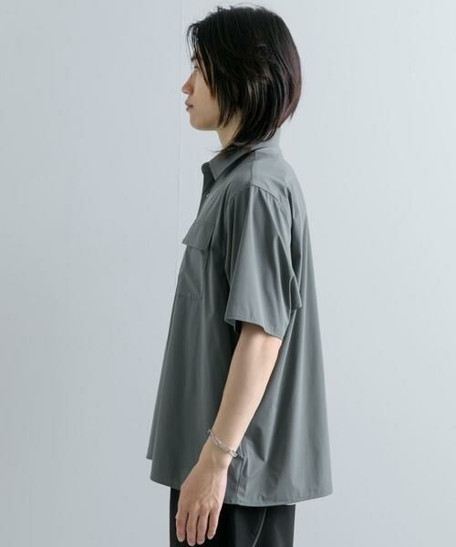SENSE OF PLACE by URBAN RESEARCH / センスオブプレイス バイ アーバンリサーチ シャツ・ブラウス | 『UR TECH MoLight』 Wポケットシャツ(5分袖) | 詳細8