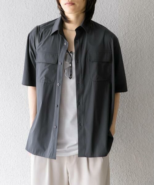 SENSE OF PLACE by URBAN RESEARCH / センスオブプレイス バイ アーバンリサーチ シャツ・ブラウス | 『UR TECH MoLight』 Wポケットシャツ(5分袖) | 詳細15