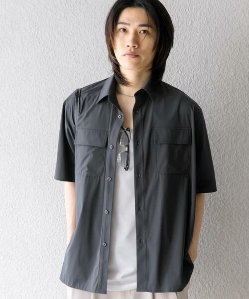 SENSE OF PLACE by URBAN RESEARCH / センスオブプレイス バイ アーバンリサーチ シャツ・ブラウス | 『UR TECH MoLight』 Wポケットシャツ(5分袖) | 詳細16