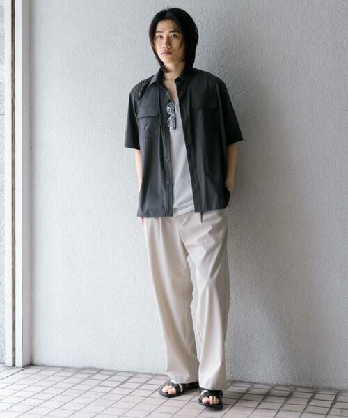 SENSE OF PLACE by URBAN RESEARCH / センスオブプレイス バイ アーバンリサーチ シャツ・ブラウス | 『UR TECH MoLight』 Wポケットシャツ(5分袖) | 詳細17