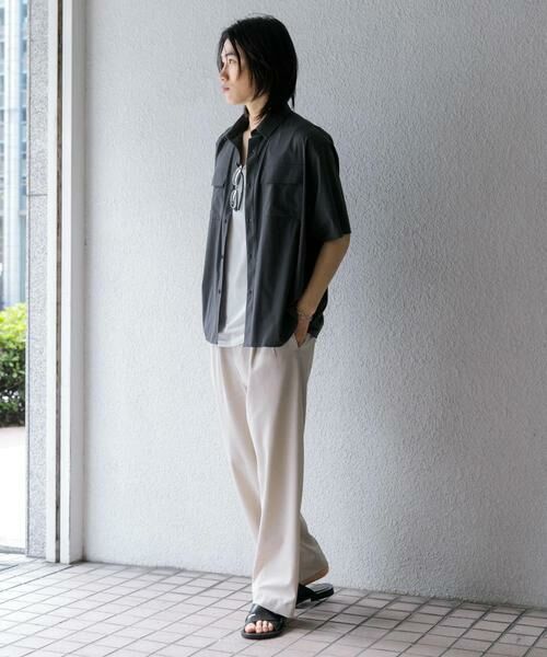 SENSE OF PLACE by URBAN RESEARCH / センスオブプレイス バイ アーバンリサーチ シャツ・ブラウス | 『UR TECH MoLight』 Wポケットシャツ(5分袖) | 詳細18