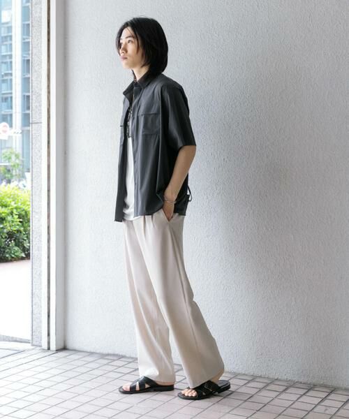 SENSE OF PLACE by URBAN RESEARCH / センスオブプレイス バイ アーバンリサーチ シャツ・ブラウス | 『UR TECH MoLight』 Wポケットシャツ(5分袖) | 詳細19