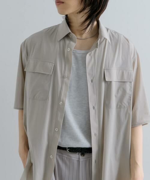 SENSE OF PLACE by URBAN RESEARCH / センスオブプレイス バイ アーバンリサーチ シャツ・ブラウス | 『UR TECH MoLight』 Wポケットシャツ(5分袖) | 詳細22