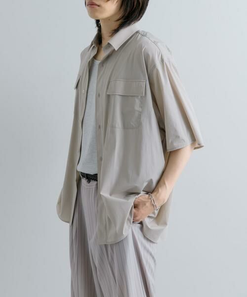 SENSE OF PLACE by URBAN RESEARCH / センスオブプレイス バイ アーバンリサーチ シャツ・ブラウス | 『UR TECH MoLight』 Wポケットシャツ(5分袖) | 詳細23