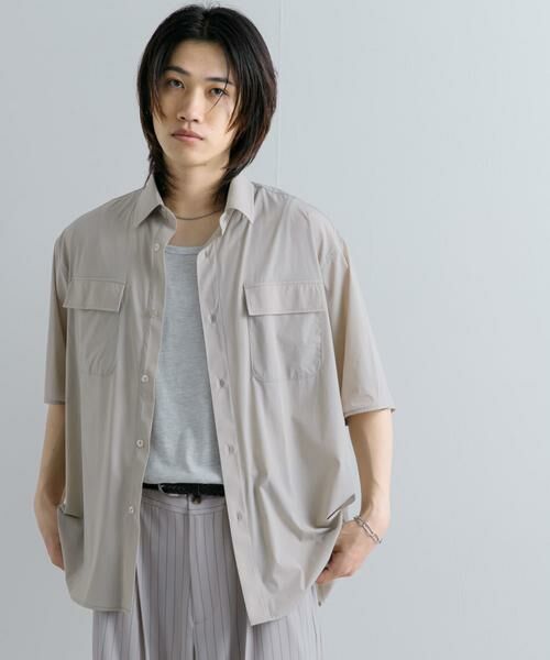 SENSE OF PLACE by URBAN RESEARCH / センスオブプレイス バイ アーバンリサーチ シャツ・ブラウス | 『UR TECH MoLight』 Wポケットシャツ(5分袖) | 詳細25