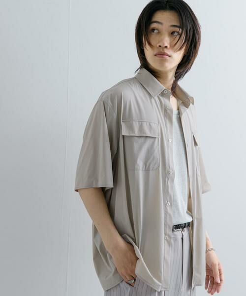 SENSE OF PLACE by URBAN RESEARCH / センスオブプレイス バイ アーバンリサーチ シャツ・ブラウス | 『UR TECH MoLight』 Wポケットシャツ(5分袖) | 詳細26