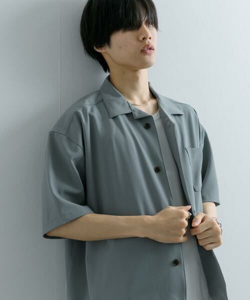 SENSE OF PLACE by URBAN RESEARCH / センスオブプレイス バイ アーバンリサーチ シャツ・ブラウス | 『ユニセックス』オープンカラールーズシャツ(5分袖) | 詳細1