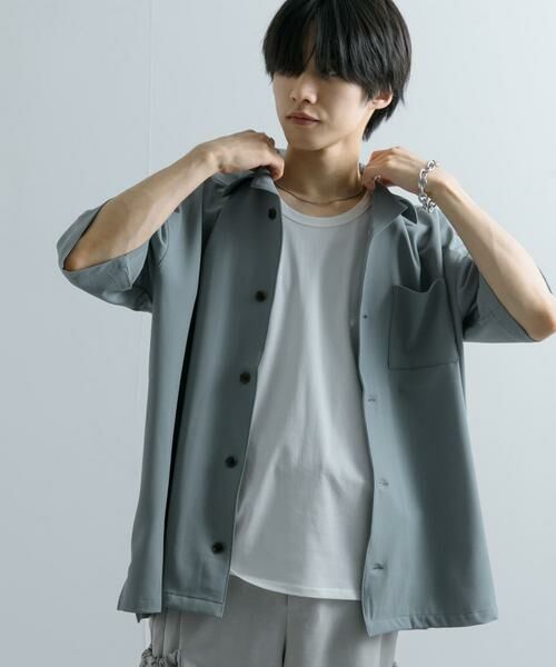 SENSE OF PLACE by URBAN RESEARCH / センスオブプレイス バイ アーバンリサーチ シャツ・ブラウス | 『ユニセックス』オープンカラールーズシャツ(5分袖) | 詳細3