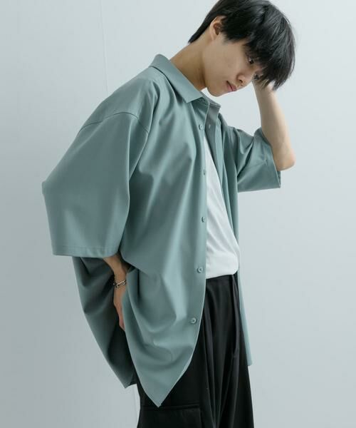 SENSE OF PLACE by URBAN RESEARCH / センスオブプレイス バイ アーバンリサーチ シャツ・ブラウス | 『ユニセックス』エクストラルーズシャツ(5分袖) | 詳細4