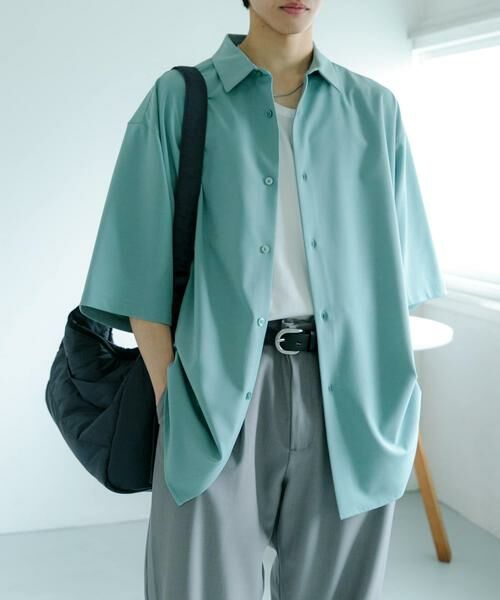 SENSE OF PLACE by URBAN RESEARCH / センスオブプレイス バイ アーバンリサーチ シャツ・ブラウス | 『ユニセックス』エクストラルーズシャツ(5分袖) | 詳細8