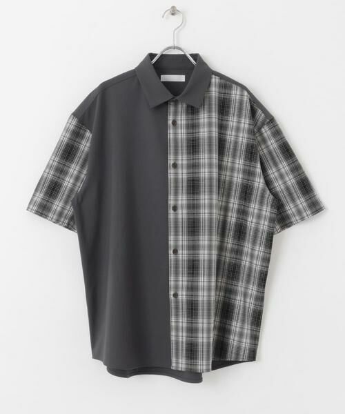 SENSE OF PLACE by URBAN RESEARCH / センスオブプレイス バイ アーバンリサーチ シャツ・ブラウス | チェックブロックドルーズシャツ(5分袖) | 詳細7