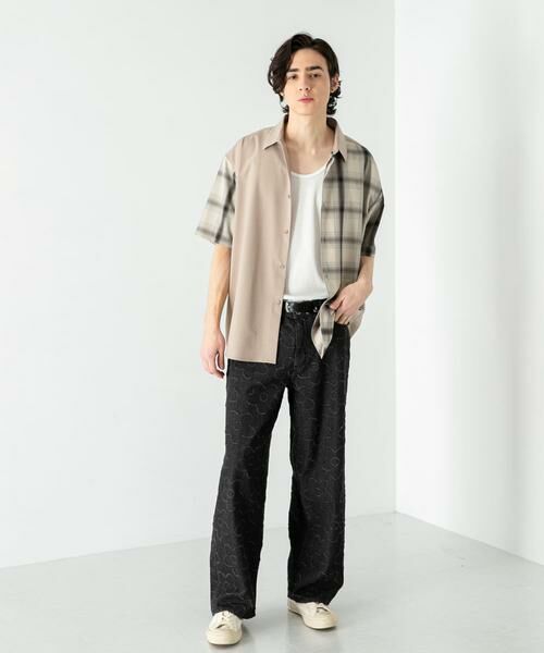 SENSE OF PLACE by URBAN RESEARCH / センスオブプレイス バイ アーバンリサーチ シャツ・ブラウス | チェックブロックドルーズシャツ(5分袖) | 詳細13