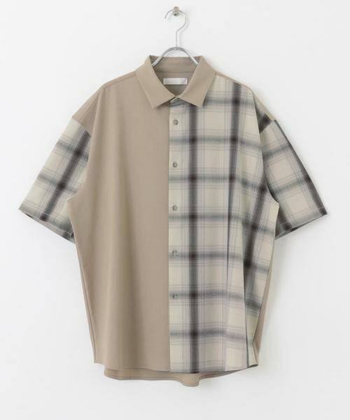 SENSE OF PLACE by URBAN RESEARCH / センスオブプレイス バイ アーバンリサーチ シャツ・ブラウス | チェックブロックドルーズシャツ(5分袖) | 詳細15