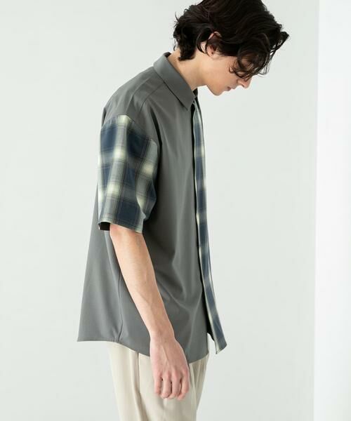 SENSE OF PLACE by URBAN RESEARCH / センスオブプレイス バイ アーバンリサーチ シャツ・ブラウス | チェックブロックドルーズシャツ(5分袖) | 詳細22