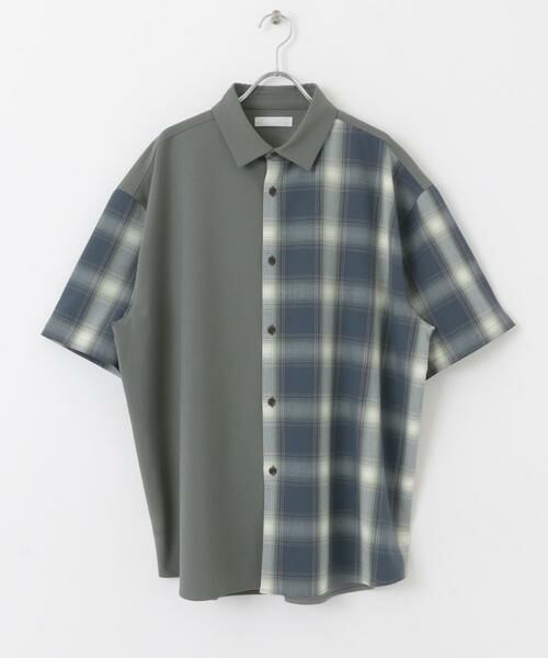 SENSE OF PLACE by URBAN RESEARCH / センスオブプレイス バイ アーバンリサーチ シャツ・ブラウス | チェックブロックドルーズシャツ(5分袖) | 詳細25