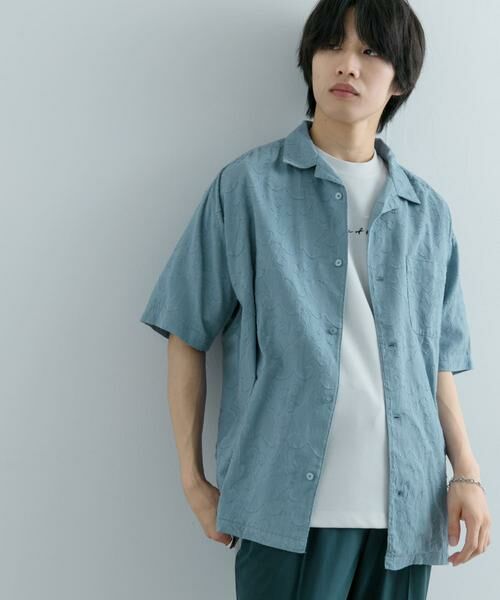 SENSE OF PLACE by URBAN RESEARCH / センスオブプレイス バイ アーバンリサーチ シャツ・ブラウス | ペイズリーオープンカラーシャツ(5分袖) | 詳細3