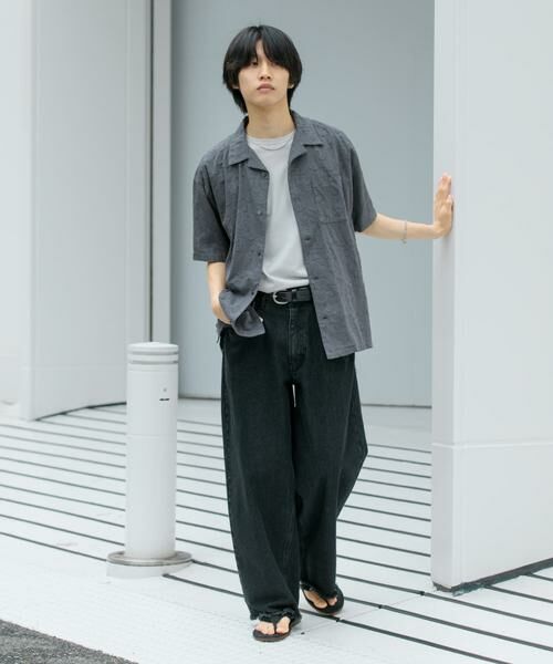 SENSE OF PLACE by URBAN RESEARCH / センスオブプレイス バイ アーバンリサーチ シャツ・ブラウス | ペイズリーオープンカラーシャツ(5分袖) | 詳細24