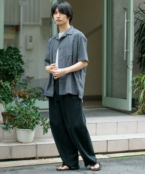 SENSE OF PLACE by URBAN RESEARCH / センスオブプレイス バイ アーバンリサーチ シャツ・ブラウス | ペイズリーオープンカラーシャツ(5分袖) | 詳細13