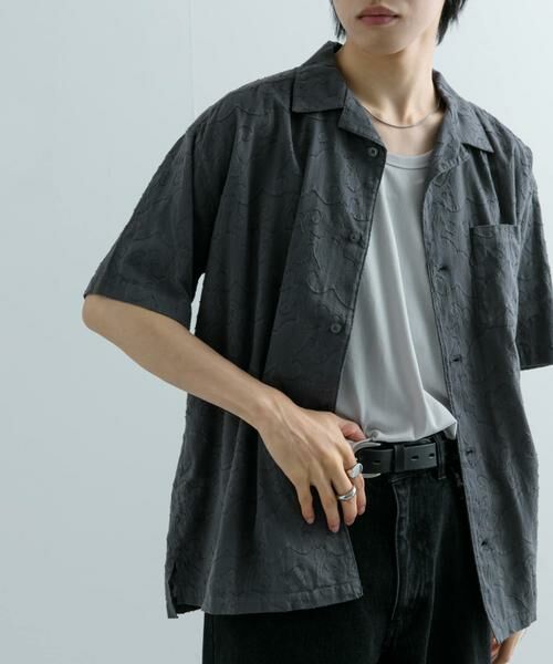 SENSE OF PLACE by URBAN RESEARCH / センスオブプレイス バイ アーバンリサーチ シャツ・ブラウス | ペイズリーオープンカラーシャツ(5分袖) | 詳細14