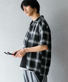 SENSE OF PLACE by URBAN RESEARCH / センスオブプレイス バイ アーバンリサーチ シャツ・ブラウス | 『Sサイズあり』『ユニセックス』オンブレチェックオープンカラーシャツ